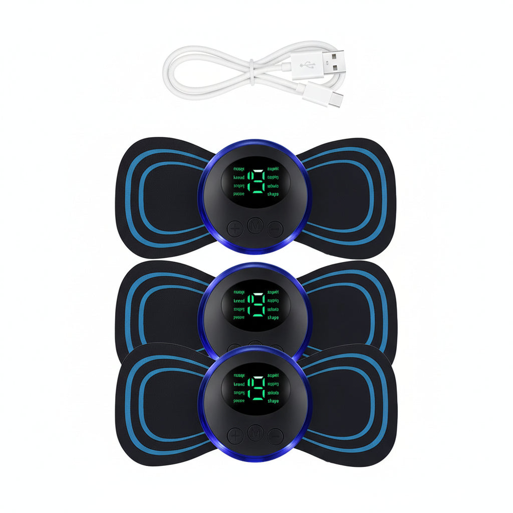 EMS Electric Neck Massager Muscle Massage Stimulator Low Frequency Instrument Back Cervical Calf Patches Joints Relief Body