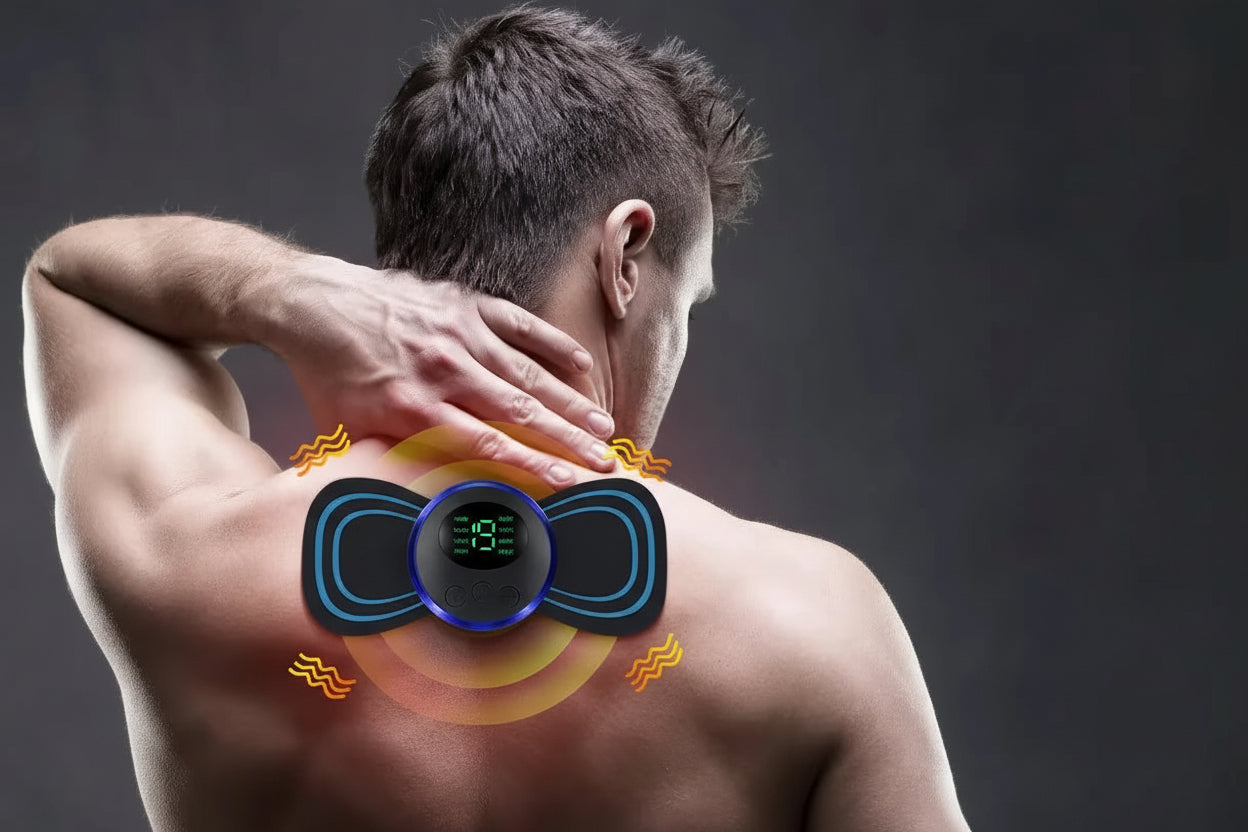 EMS Electric Neck Massager Muscle Massage Stimulator Low Frequency Instrument Back Cervical Calf Patches Joints Relief Body